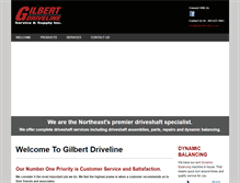 Tablet Screenshot of gilbertdriveline.com